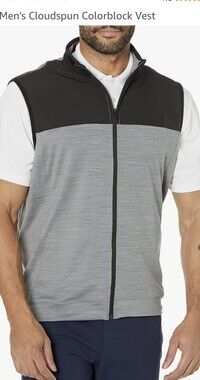 Puma  Cloudspun  Colorblock Vest Black Quietshade Hethr